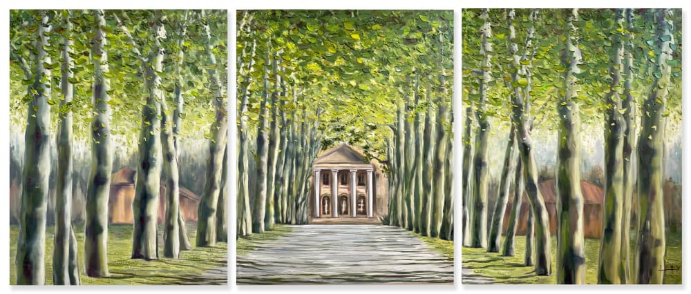 Chateaux Margaux | Oil And Acrylic Painting in Paintings by Lisa Elley ART