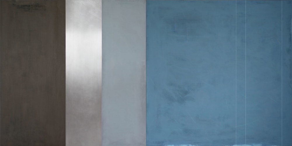 Abstract Painting 'Reflection in Blue' | Paintings by Scott Woodward Meyers Art