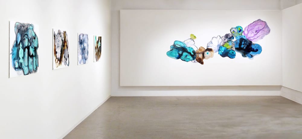 Flux 11 Painting Collage | Murals by Laura Stack Art | Rosalux Gallery in Minneapolis