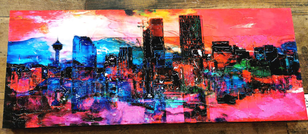YYC Skylines | Paintings by Janice Mather