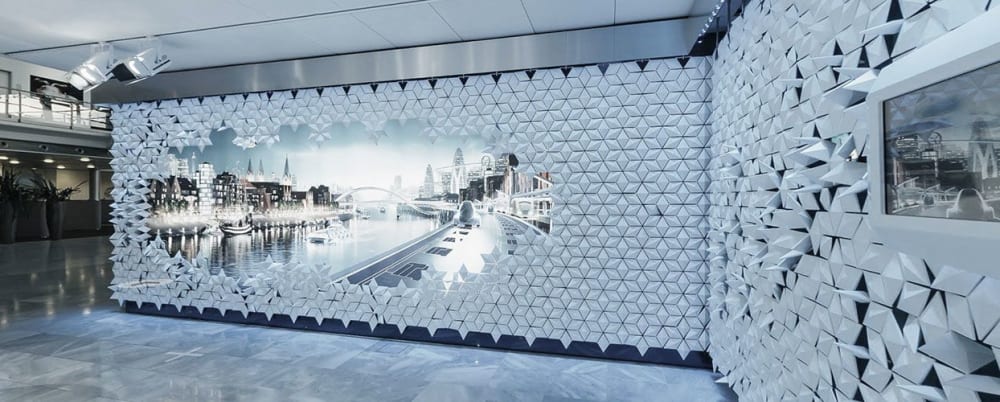 Museum Wall Screen Design | Paneling in Wall Treatments by Bloomming, Bas van Leeuwen & Mireille Meijs | MERCEDES-BENZ in Bremen