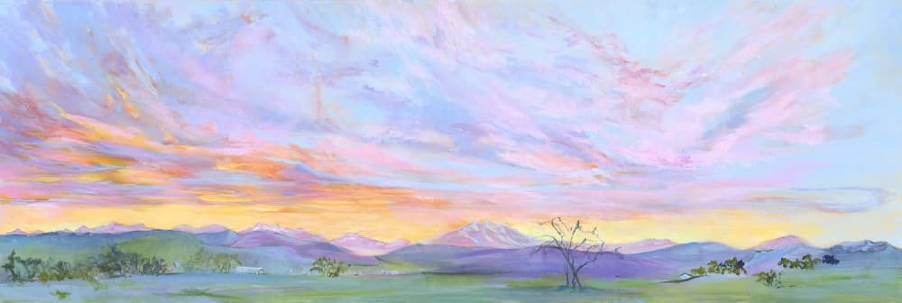 April Sunset | Oil And Acrylic Painting in Paintings by Jessica Marshall / Library of Marshall Arts