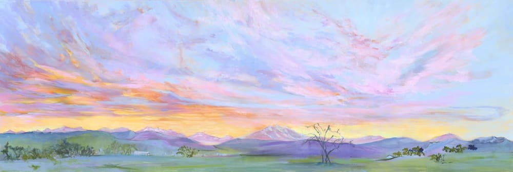 April Sunset | Oil And Acrylic Painting in Paintings by Jessica Marshall / Library of Marshall Arts