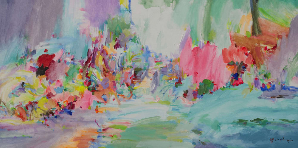 A joyful world - Original painting | Oil And Acrylic Painting in Paintings by Xiaoyang Galas