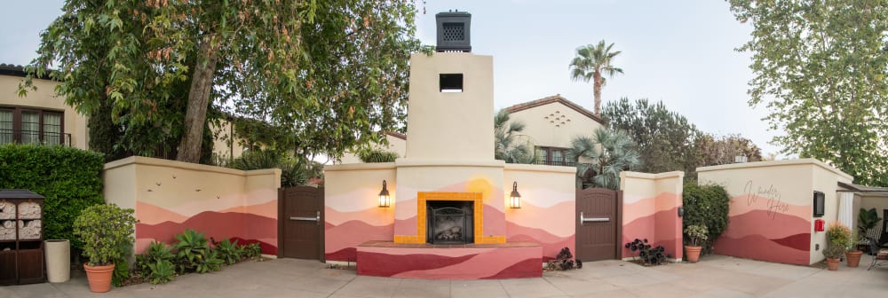 "Aliento y Florescencia" @ Estancia La Jolla Hotel & Spa | Street Murals by Stefanie Bales Fine Art | Estancia La Jolla Hotel & Spa in San Diego