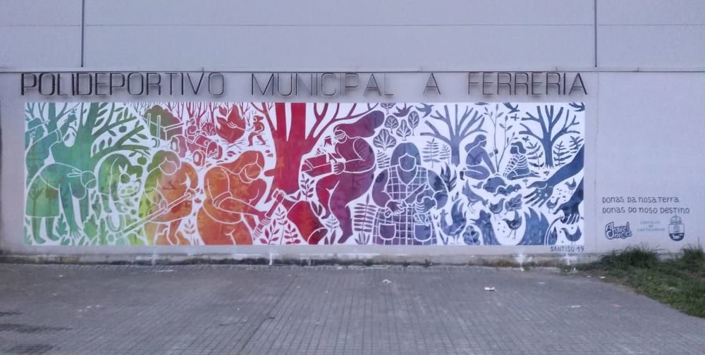 Donas da nosa terra, donas do noso destino | Street Murals by Ana Santiso