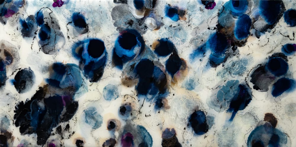 'OCELLUS' - Luxury Epoxy Resin Abstract Artwork | Oil And Acrylic Painting in Paintings by Christina Twomey Art + Design