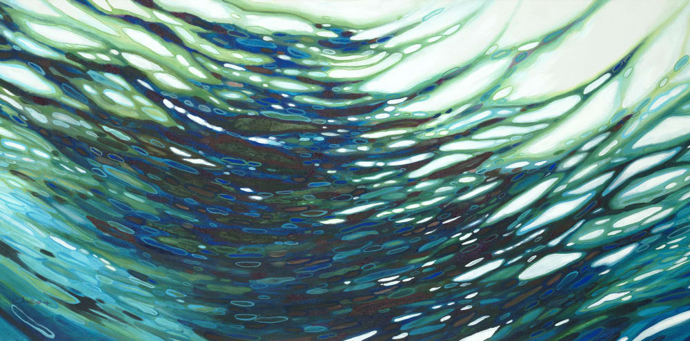Underwater Reflections | Oil And Acrylic Painting in Paintings by Margaret Juul