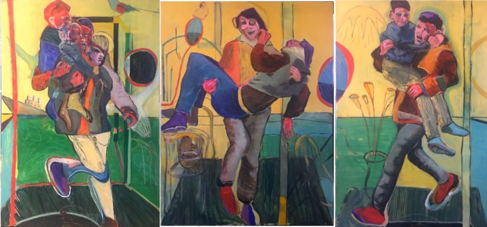 The Ghouta Triptych | Oil And Acrylic Painting in Paintings by Owen Brown | Minneapolis Convention Center in Minneapolis