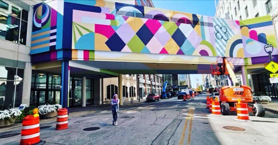 "Kindred" Mural | Street Murals by Jaime J. Brown | The Avenue MKE in Milwaukee