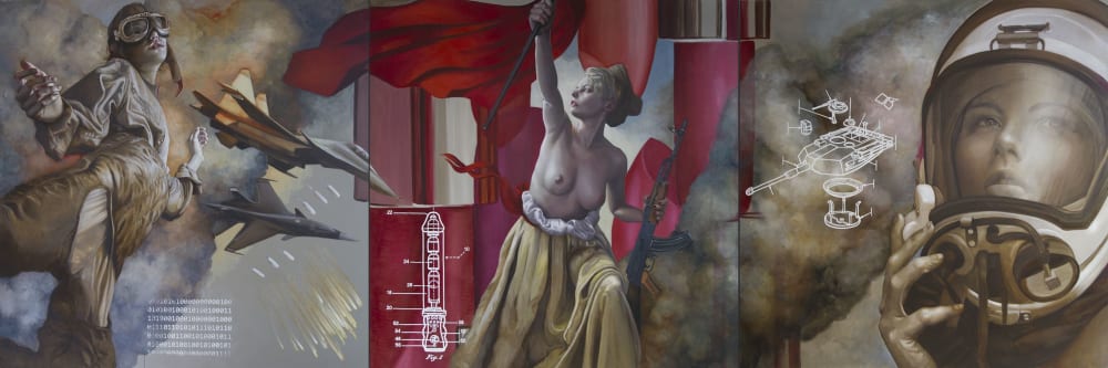 Ode to Feminism, 2018 | Oil And Acrylic Painting in Paintings by Kathrin Longhurst