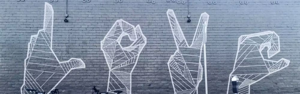 Love | Street Murals by Allison Kunath | The Brixton in Santa Monica
