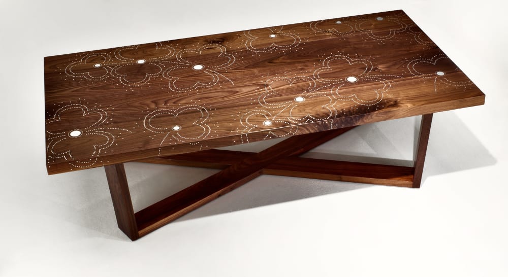 Nail Inlay Coffee Table No. 34 | Tables by Peter Sandback