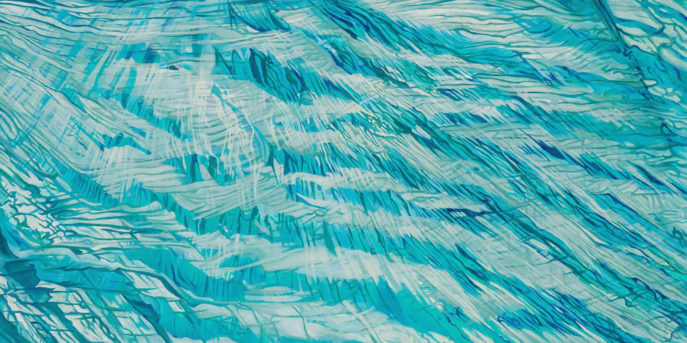 Water II | Oil And Acrylic Painting in Paintings by Anne Blenker