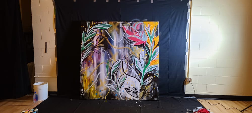 Madison Opera Comissioned Fine Artwork | Mixed Media by Liubov Szwako Triangulador | Madison Opera in Madison