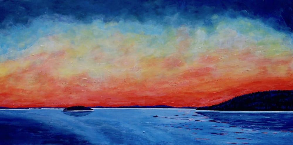 Bowen Island a commission piece near Vancouver, BC Canada | Oil And Acrylic Painting in Paintings by Connie O’Connor