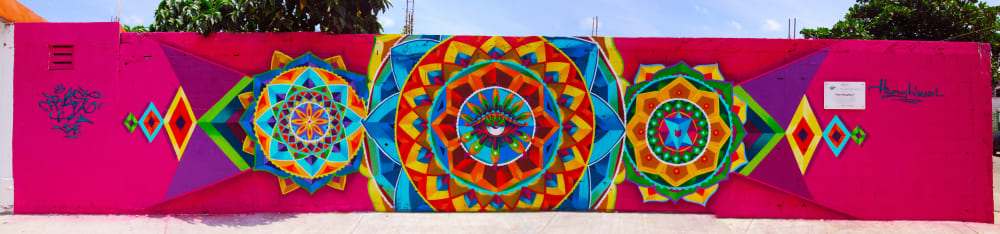 Ollin Mandala. | Street Murals by Frase Honghikuri