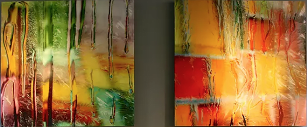 NYC 14 & NYC 12 | Oil And Acrylic Painting in Paintings by Carol Inez Charney | Good + Sears Orthodontics in San Francisco