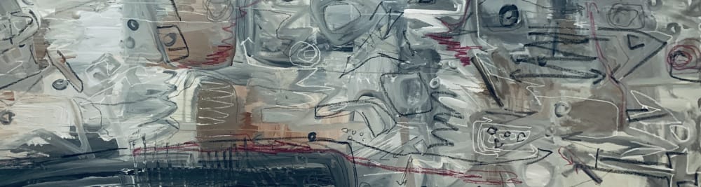 Winter Landscape | Oil And Acrylic Painting in Paintings by Darlene Watson Abstract Artist