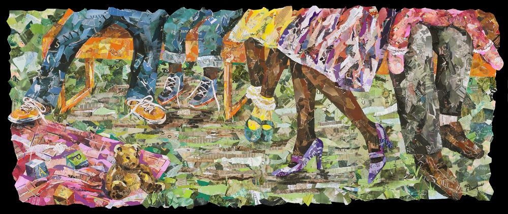 Afternoon at the Park | Paintings by Eileen Downes | Kaiser Permanente Vallejo Medical Center in Vallejo