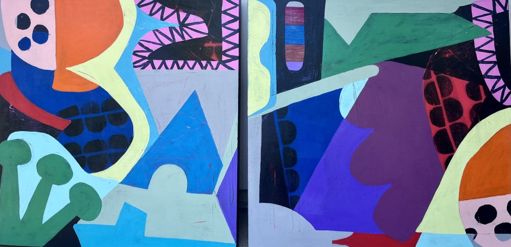 Underworld | Oil And Acrylic Painting in Paintings by Paula Saslow, Copper Rose Art