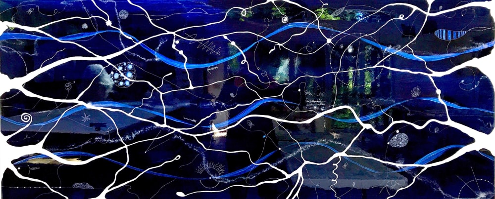 Plankton Party | Oil And Acrylic Painting in Paintings by LESLIE MORGAN ART