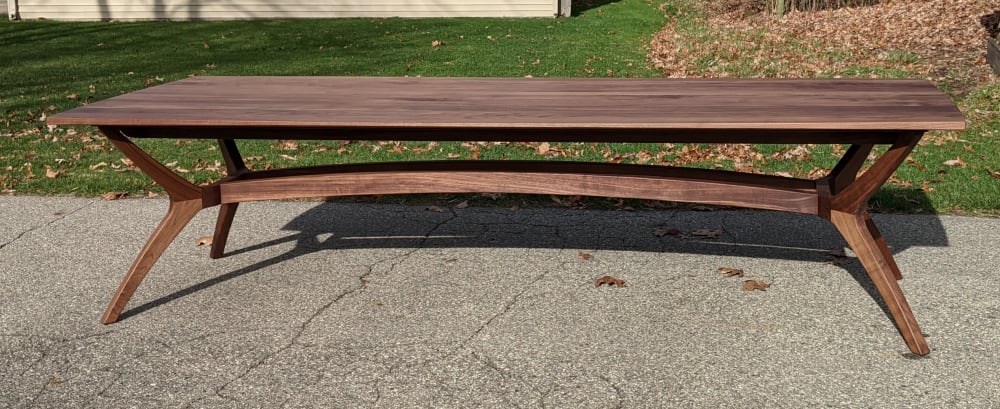 Walnut Mid Century Inspired Table | Buffet Table in Tables by GlessBoards