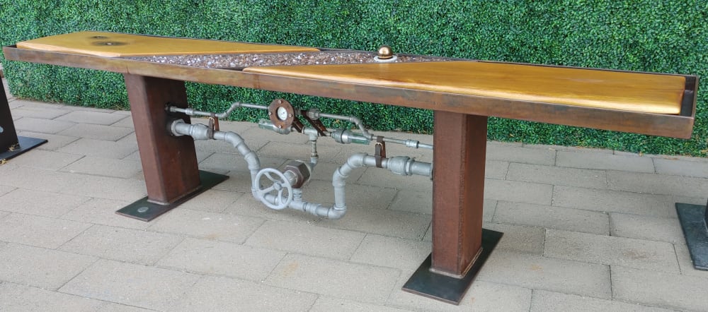 Steam Punk Fire Bench | Tables by Brian Schader