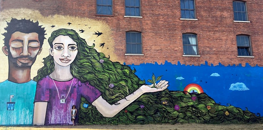 Dream Keepers | Street Murals by Alice Mizrachi | Buffalo Center for Arts and Technology in Buffalo