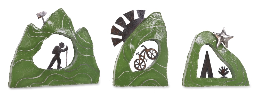 Mountain Scene | Wall Sculpture in Wall Hangings by Gatski Metal