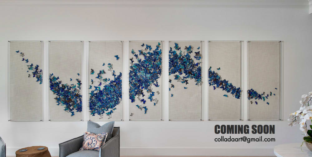 Flight of the Butterflies 20155 | Wall Sculpture in Wall Hangings by Collada Art