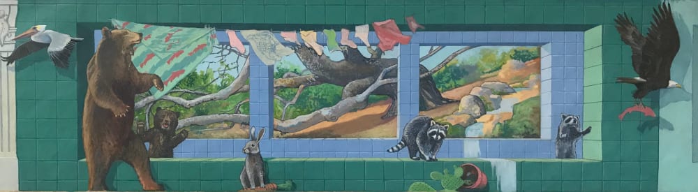 Continental Drift | Murals by John O. Wehrle | Lucile Packard Children's Hospital Stanford- Oncology in Palo Alto
