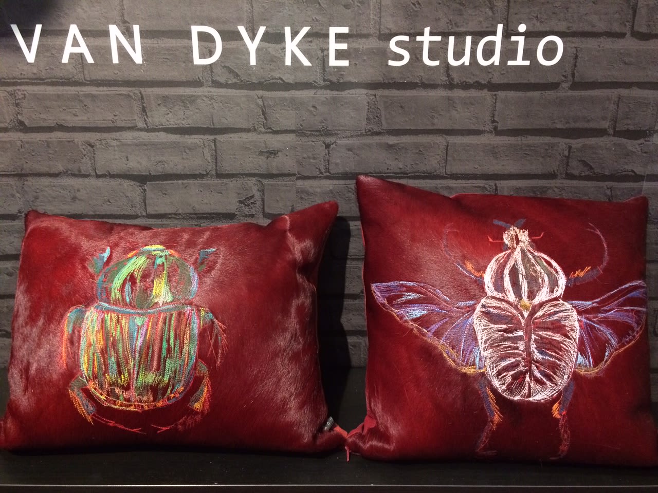 Beetle Cushion by Carola Van Dyke Studio seen at Bergdorf Goodman, New