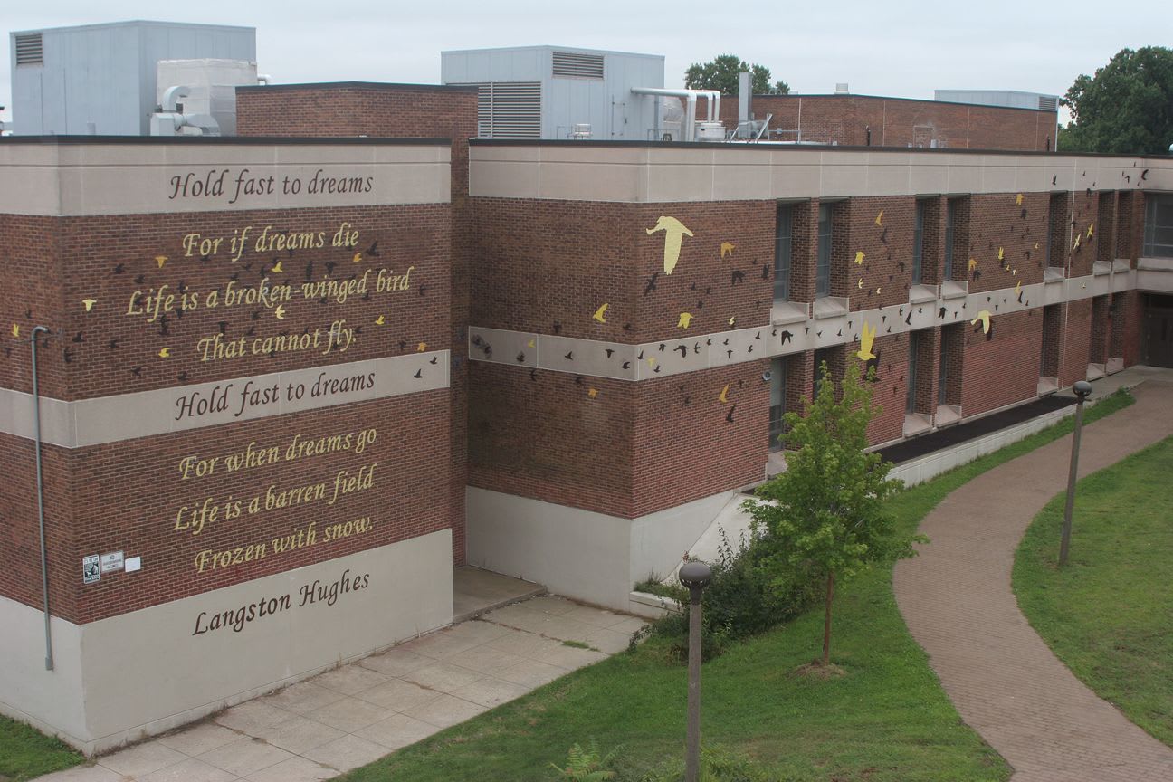 Dreams by Phillip Adams seen at Martin Luther King High School, Philadelphia Wescover