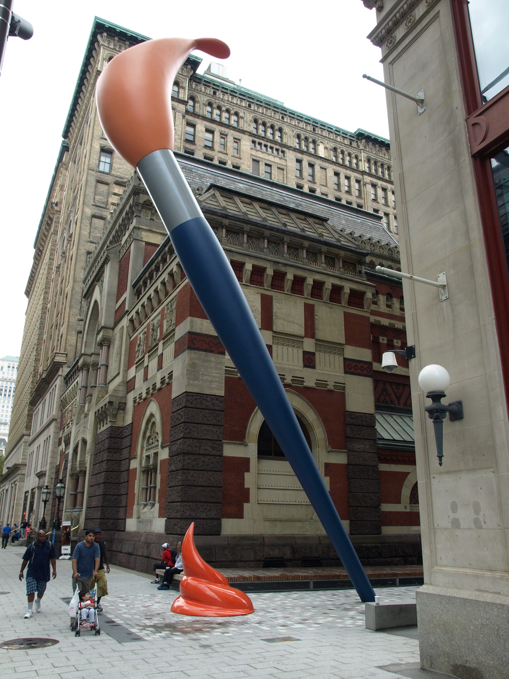 Paint Torch by Claes Oldenburg seen at Pennsylvania Academy of the Fine