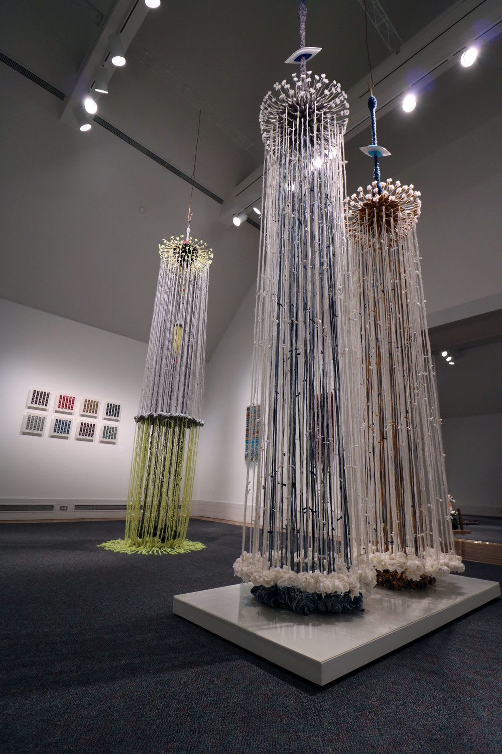 Fiber Sculptures by Joel S. Allen seen at University of Nebraska Omaha