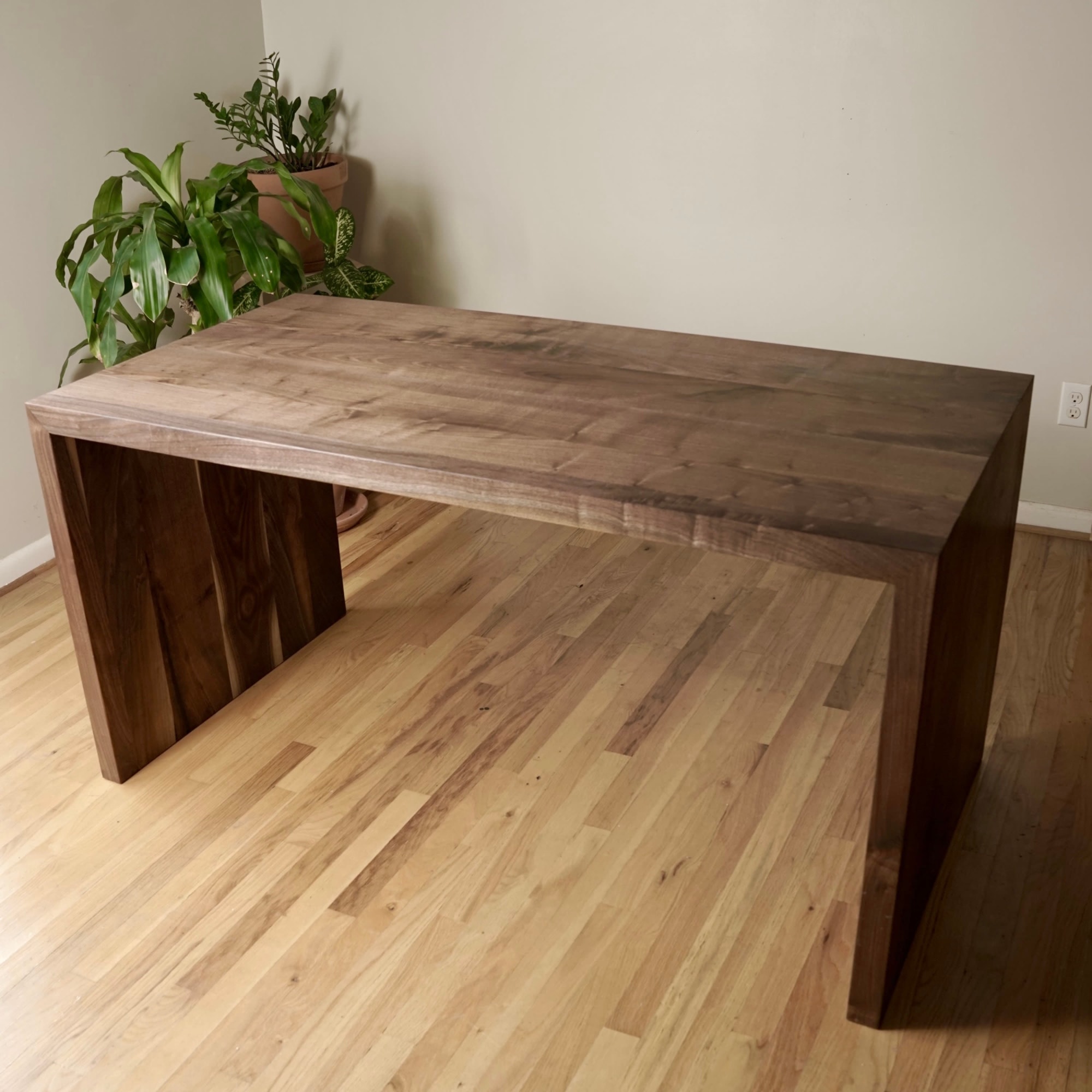 Wooden best sale floor desk