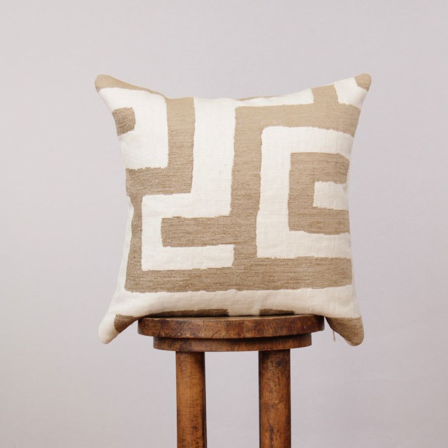 Large cream shop throw pillows