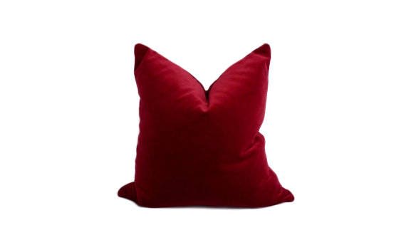 Deep red 2024 pillows