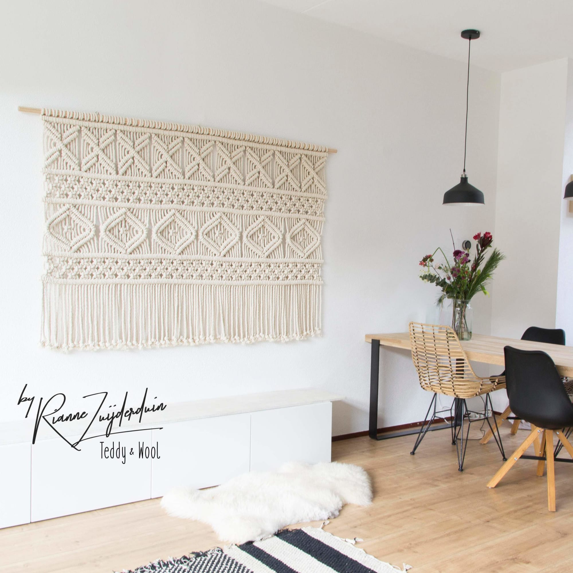 Extra Large Macrame Wall Hanging - AVA2 by Rianne Aarts