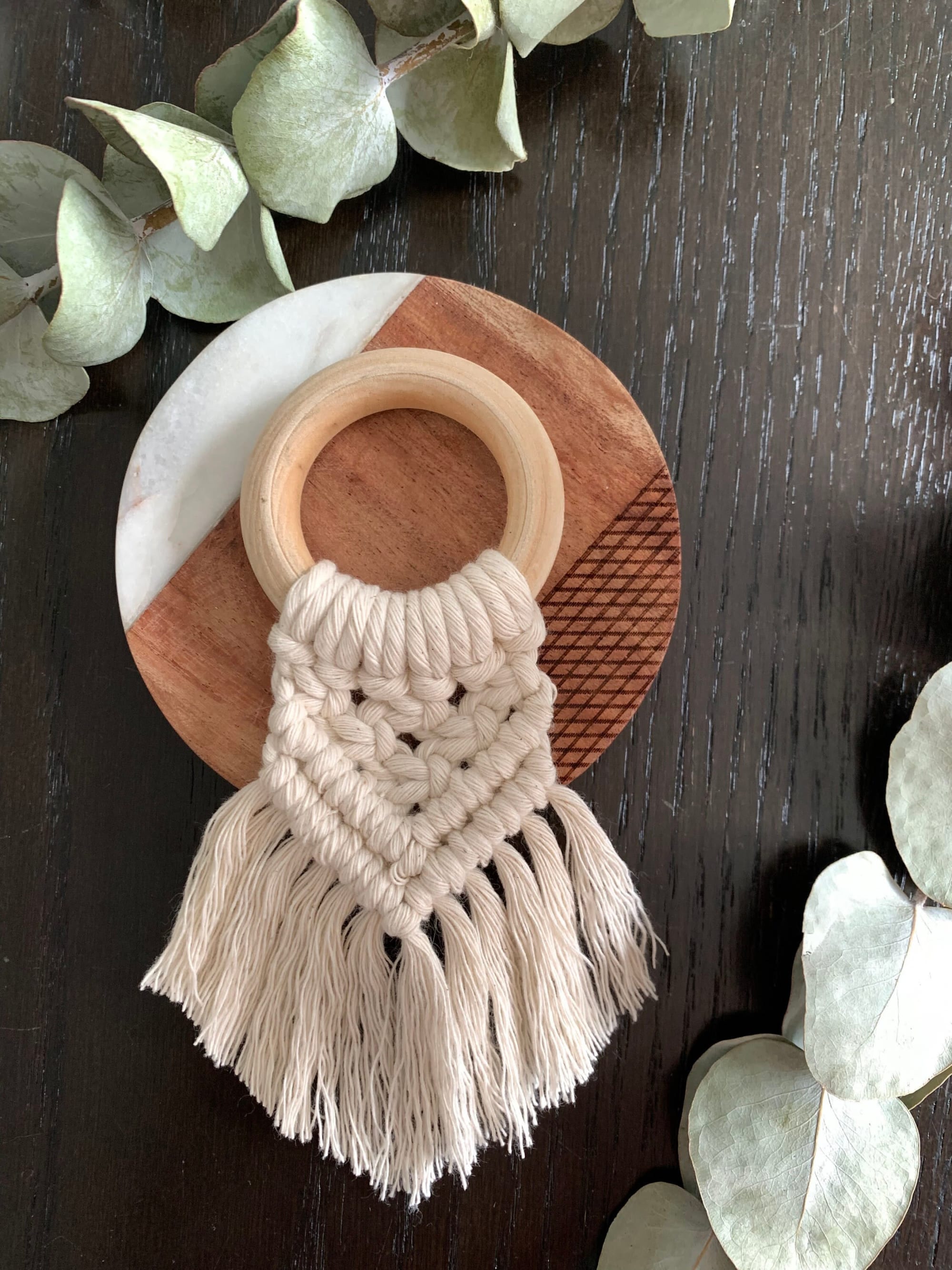 Macrame Napkin Rings by Rosie the Wanderer, Macrame Rings 