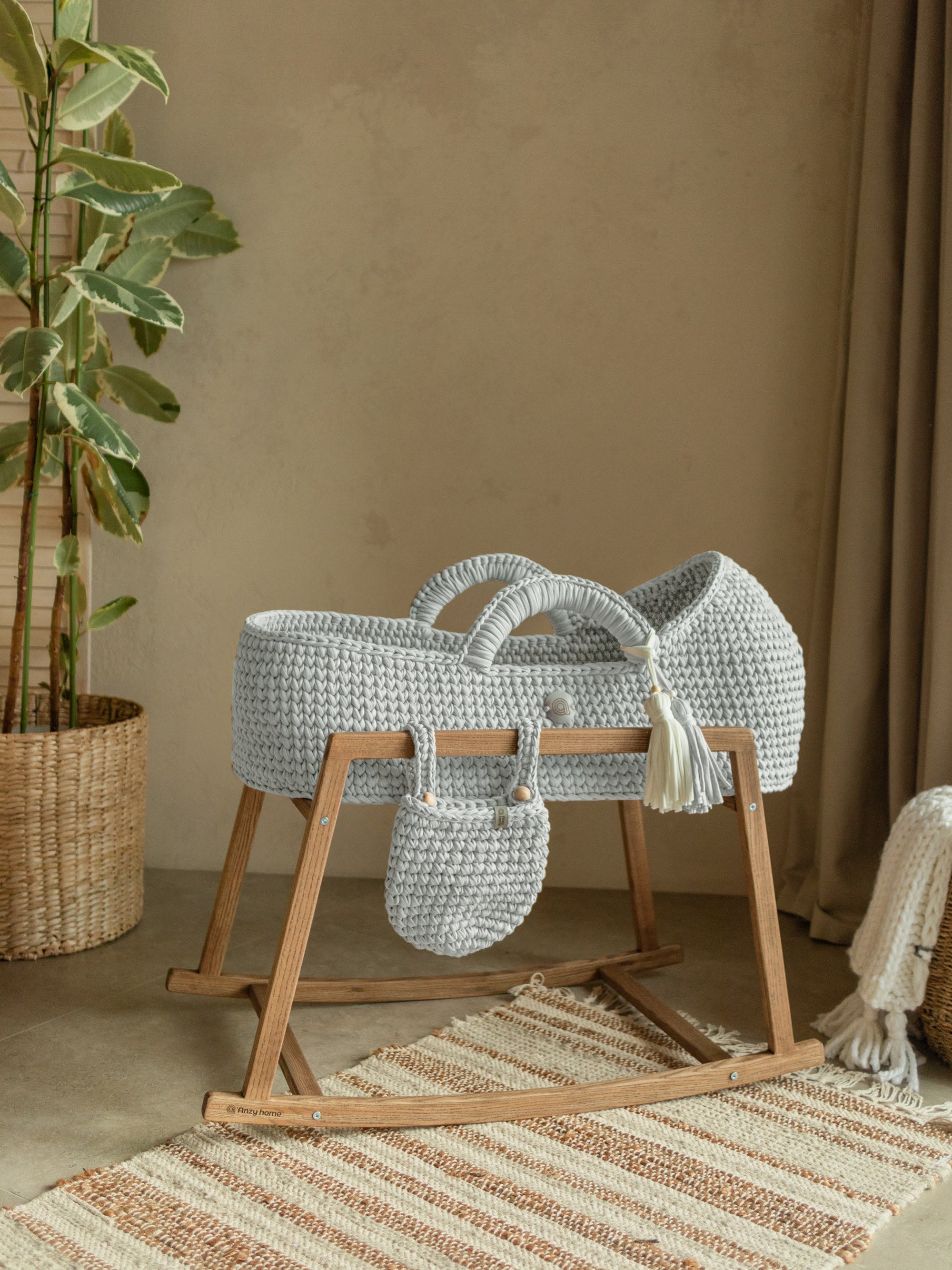 Baby Moses Basket with Hood by Anzy Home | Wescover Beds & Bedroom