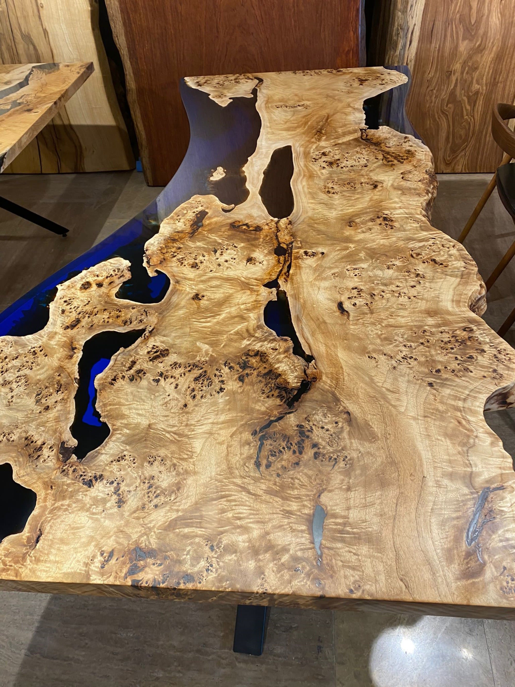 Clear Epoxy Resin Table Top - Live Edge Epoxy Table by Tinella Wood at  United States