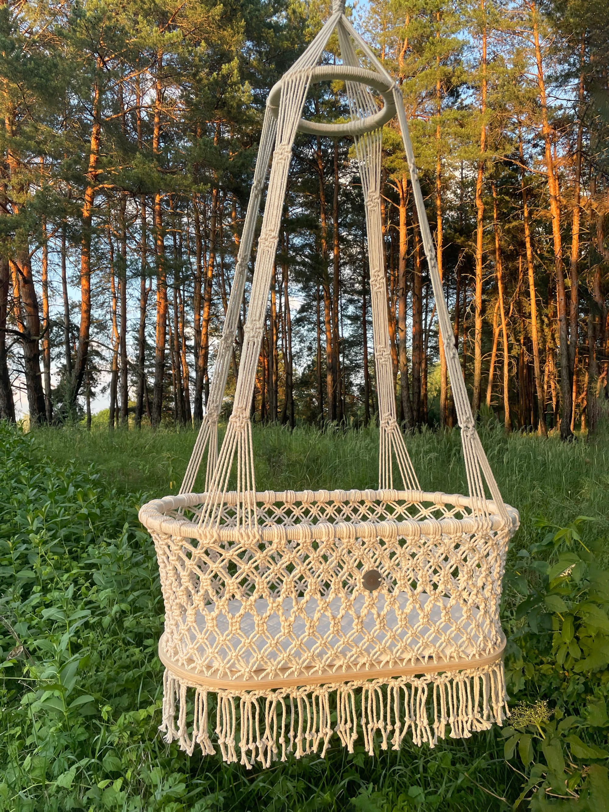 Macrame bassinet cheap pattern