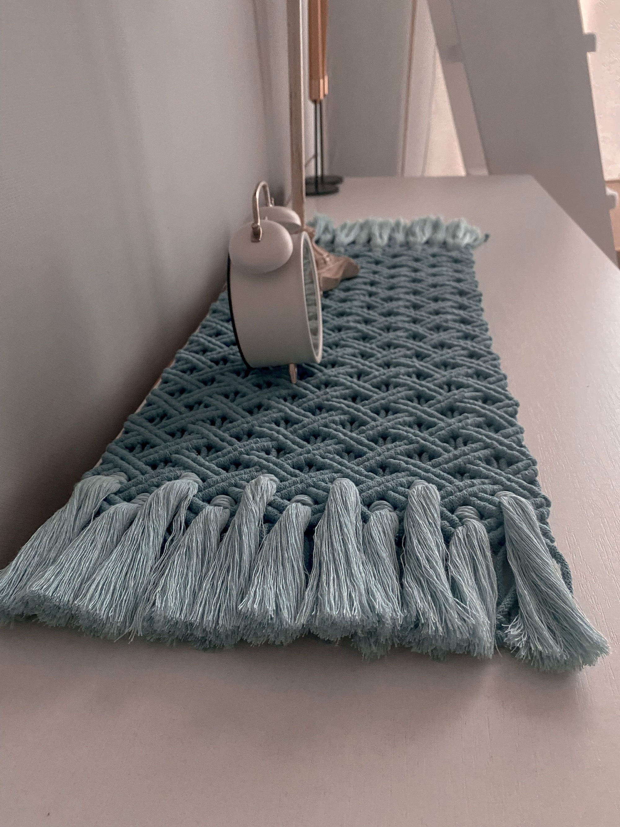 Handmade Macrame Table Runner by Got A Knot Wescover Linens & Bedding