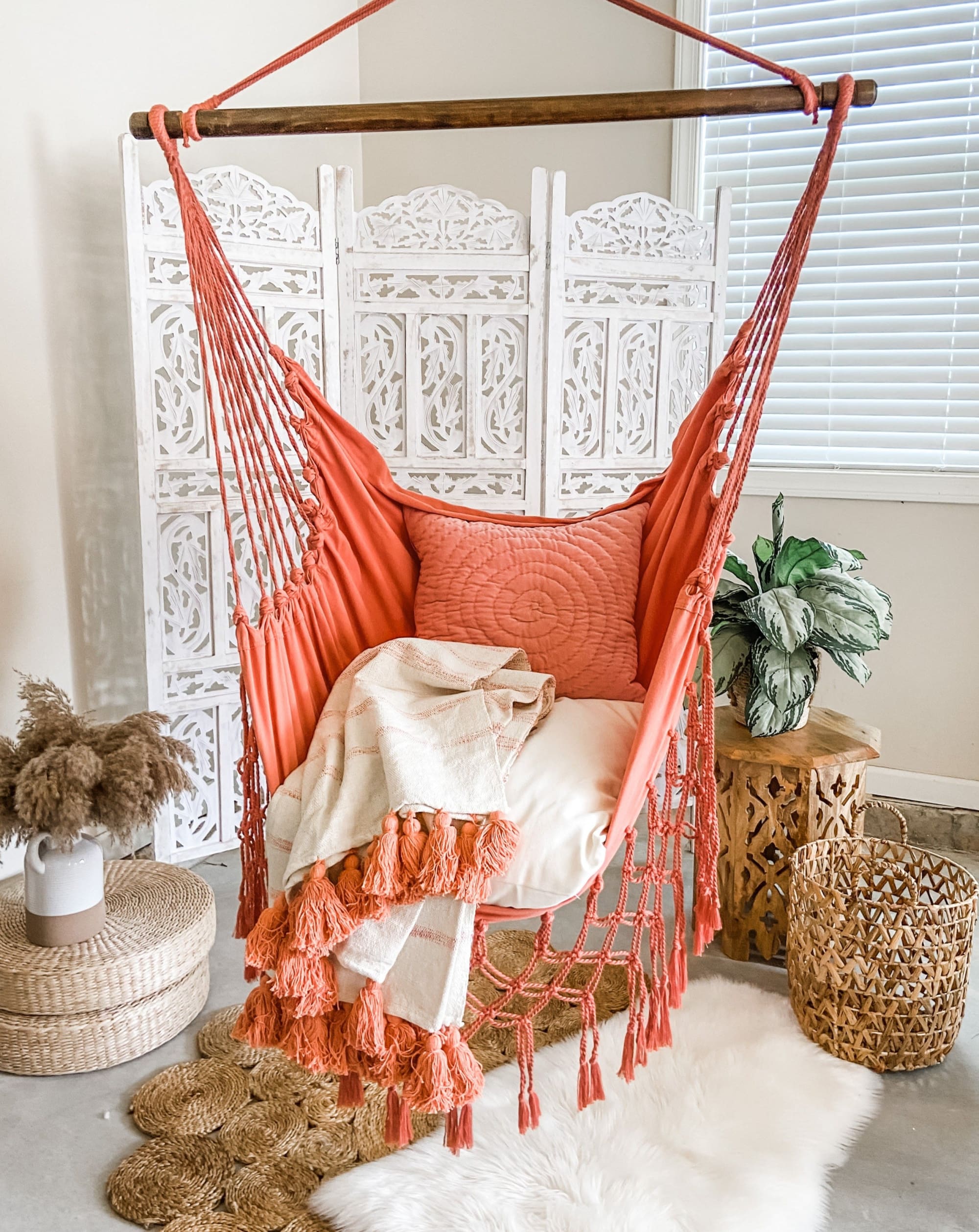 Coral coast hammock chair with optional hanging best sale chair stand