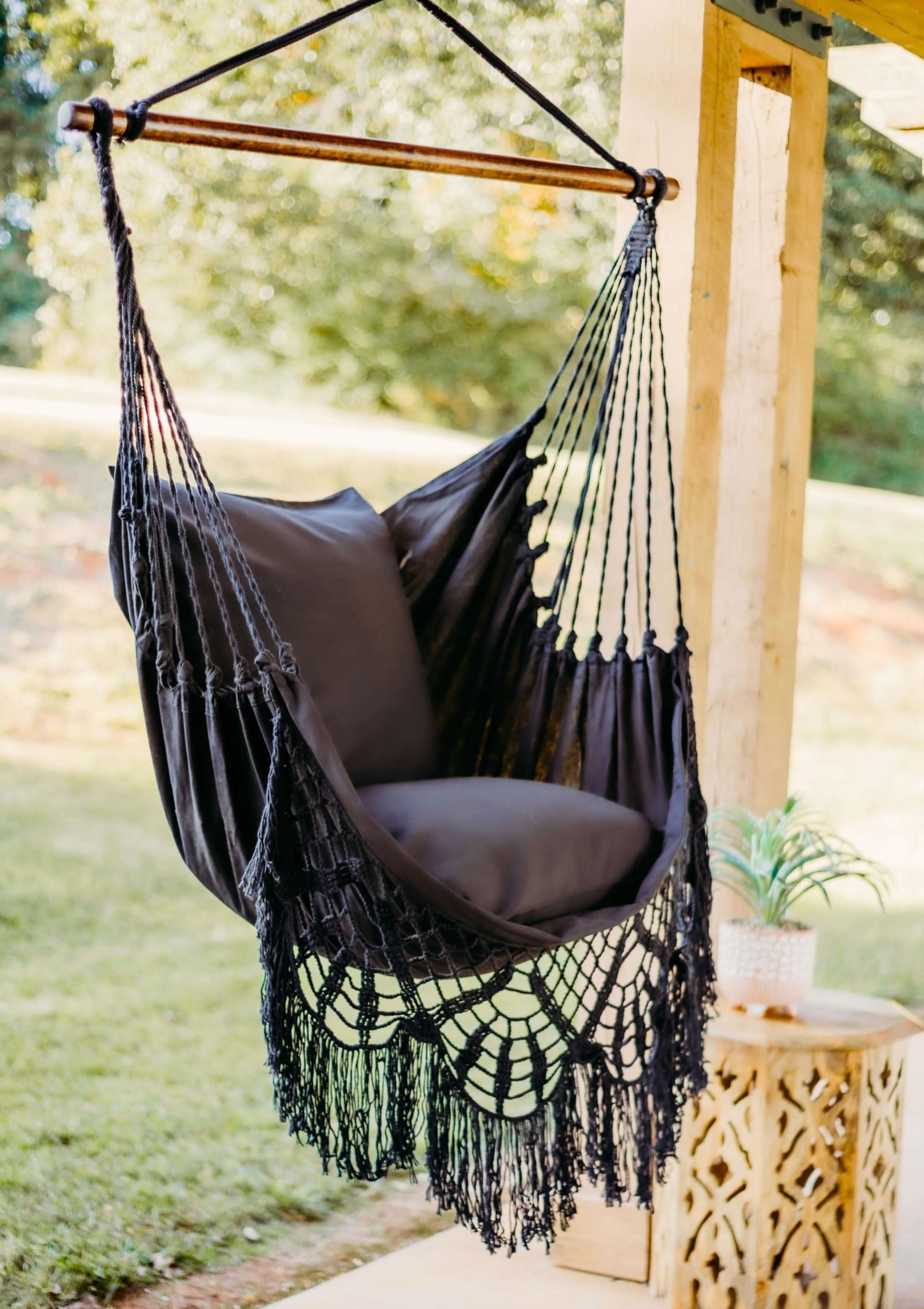 Crochet hammock clearance chair