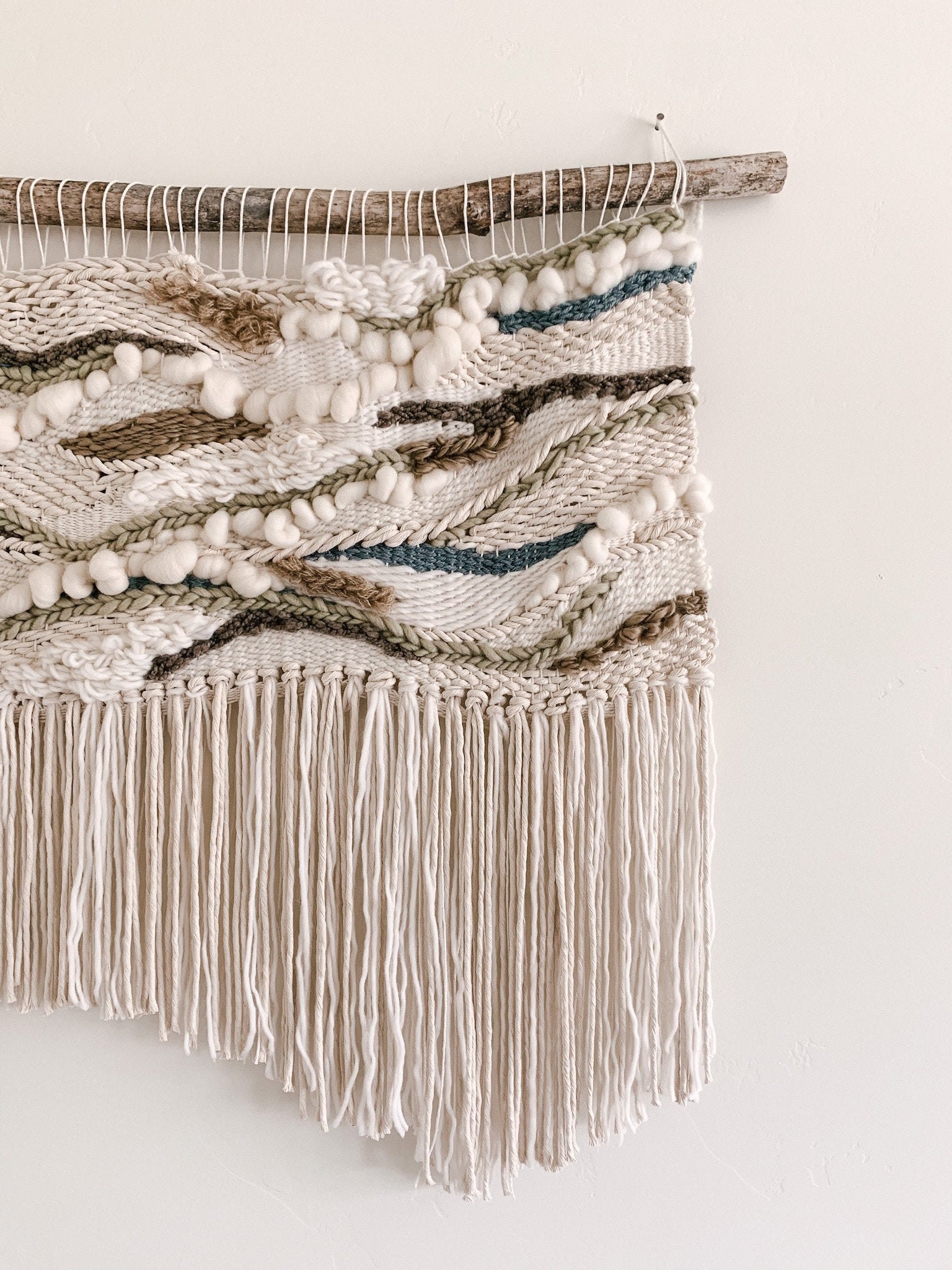 Macrame Wall Hanging Woven Bohemian Wall Hanging - Braid — Flipping Fabulous