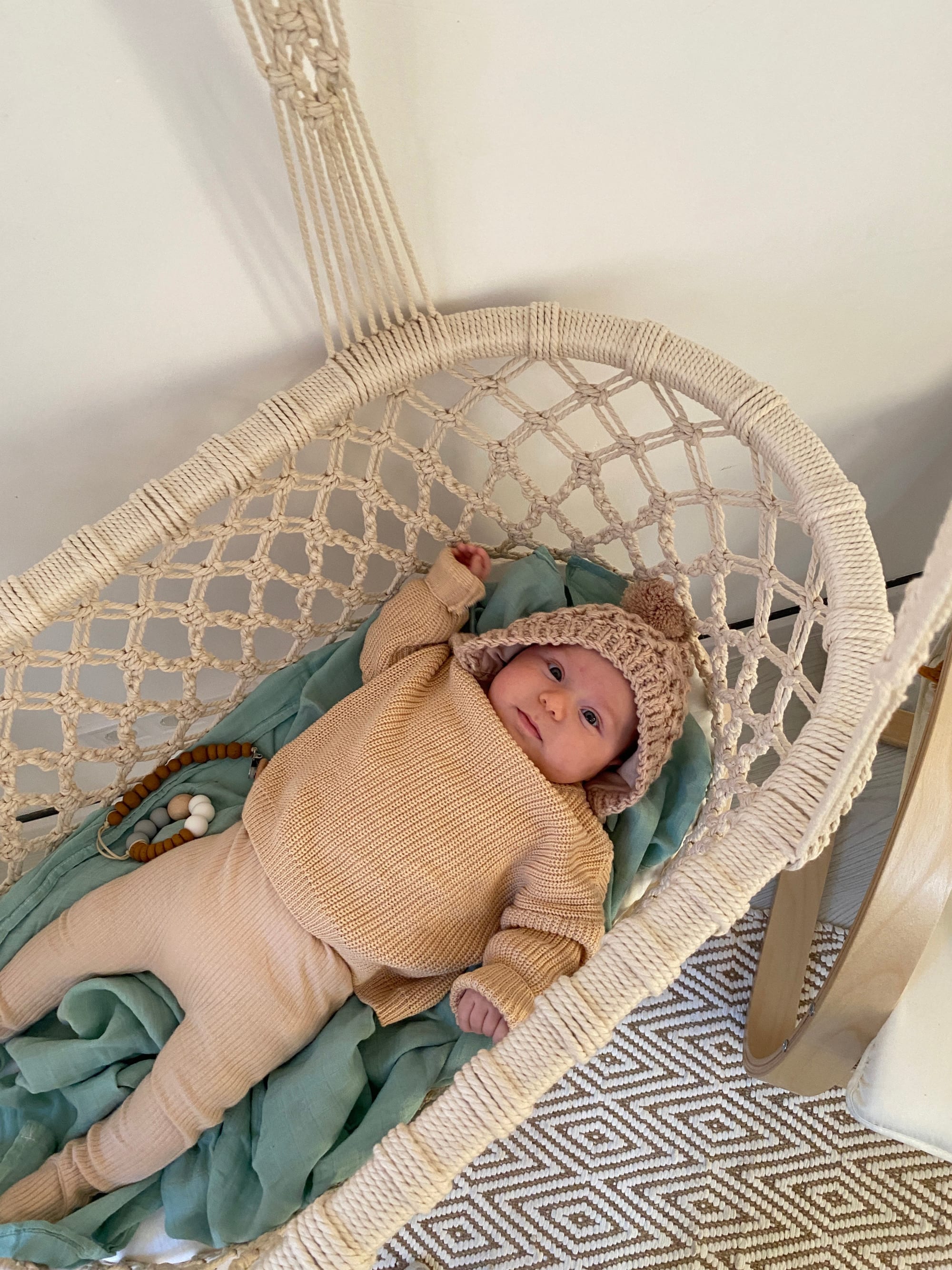  Handmade Baby Moses Basket Bassinet, Beautiful Bed Frame for  Cozy and Safe Sleep : Handmade Products