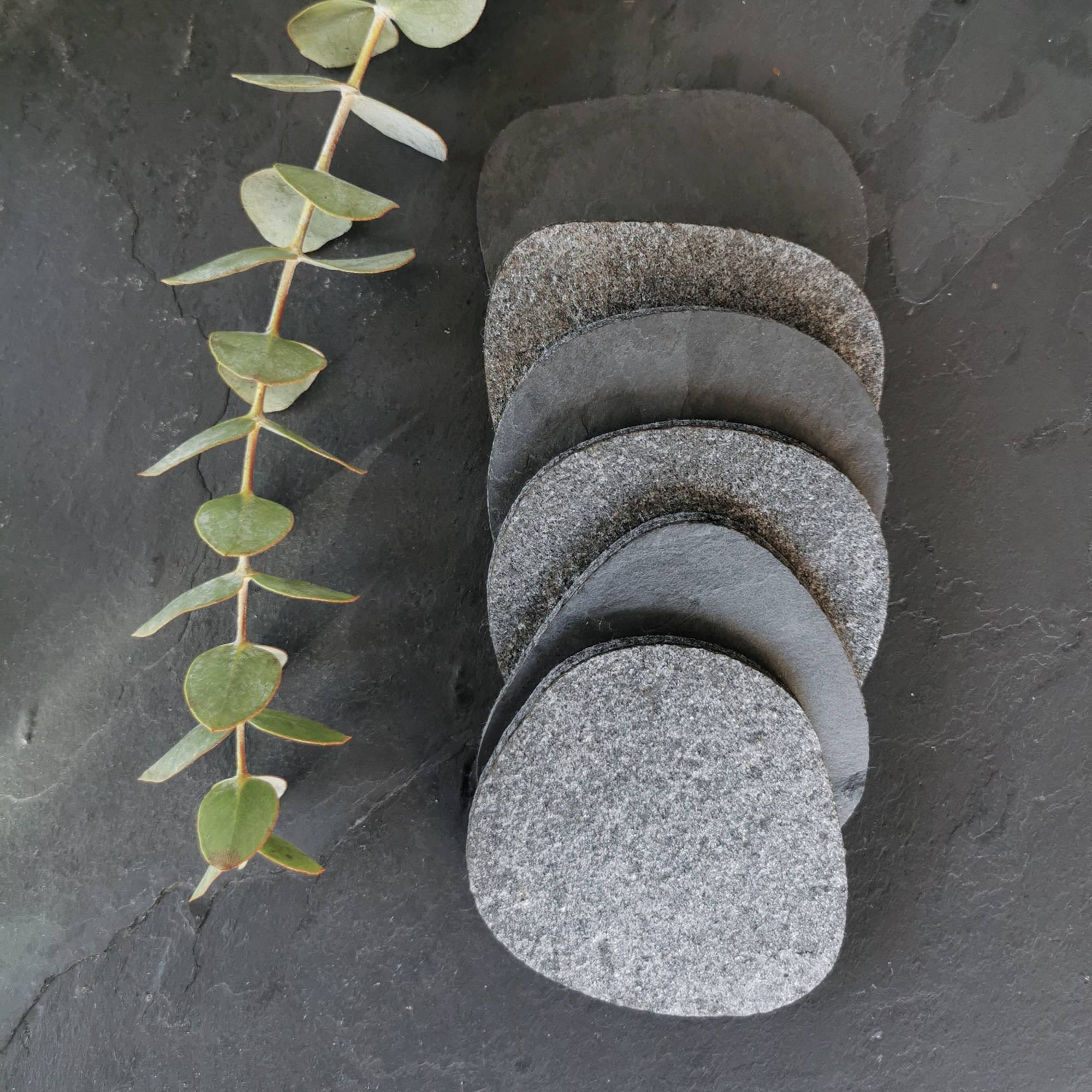 Grey stone deals coasters